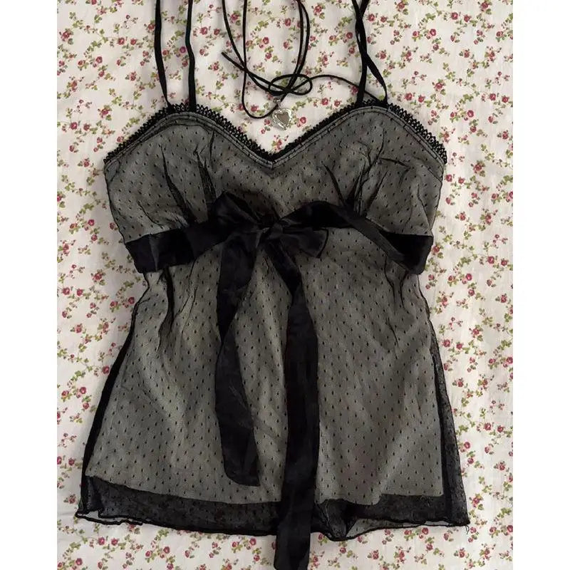 Vintage Style Coquette Lace Top