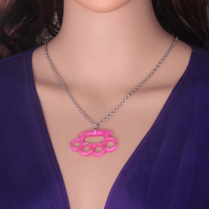 Brass Knuckles Necklace