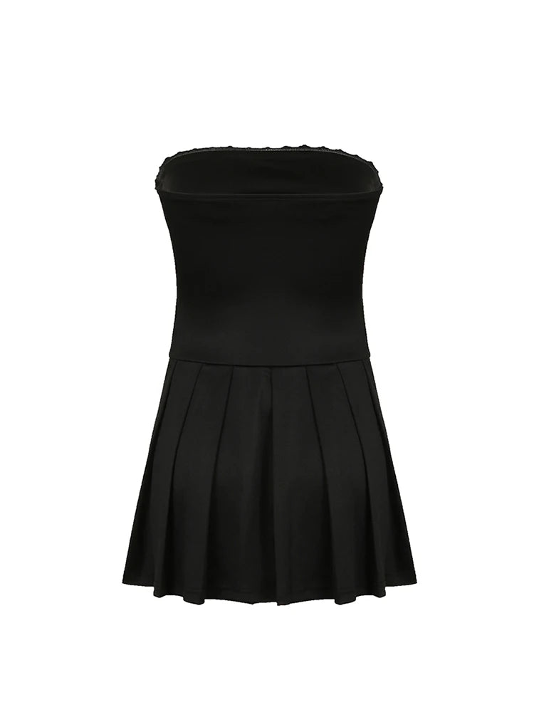 Ribbon Strapless Dress