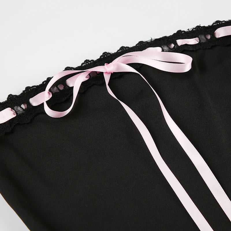 Ribbon Strapless Dress