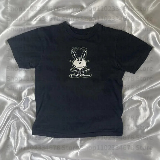 Skeleton Happy Bunny Tee