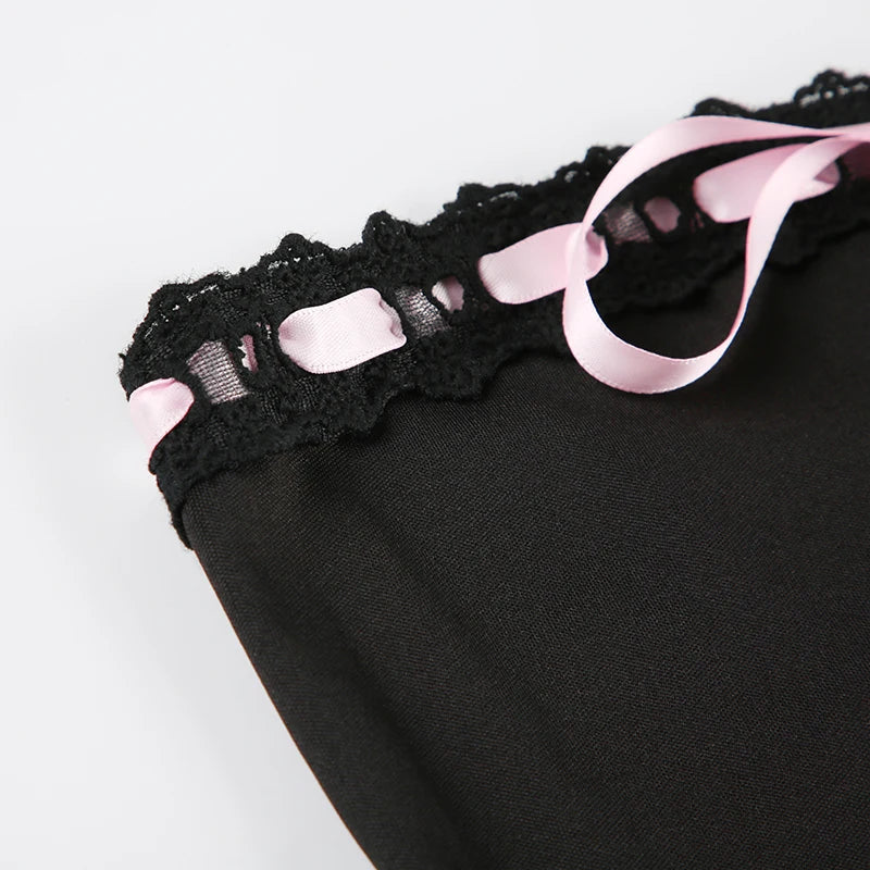 Ribbon Strapless Dress