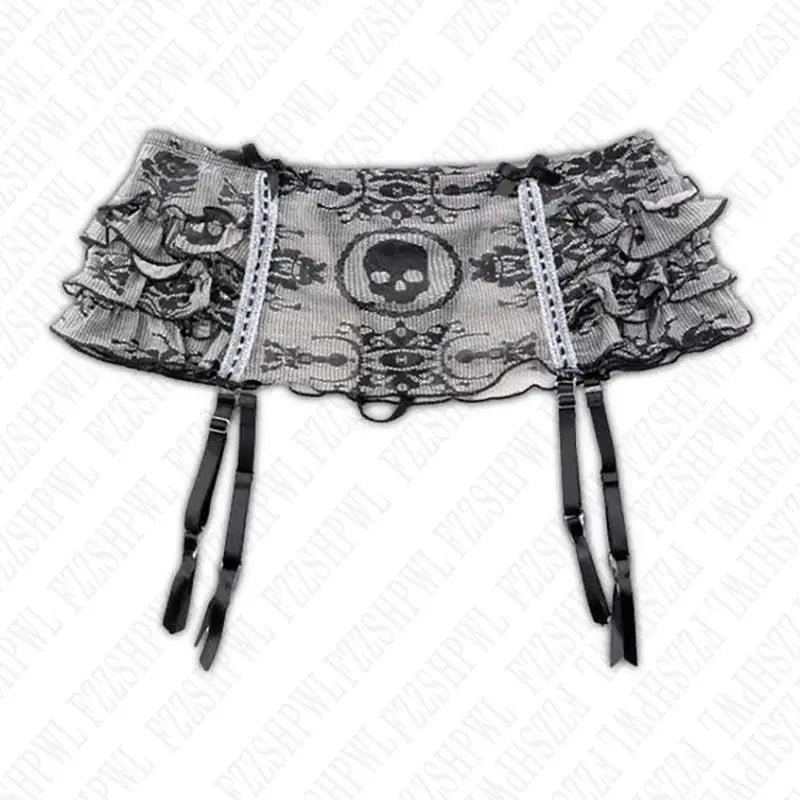 Ruffle Skull Skirt
