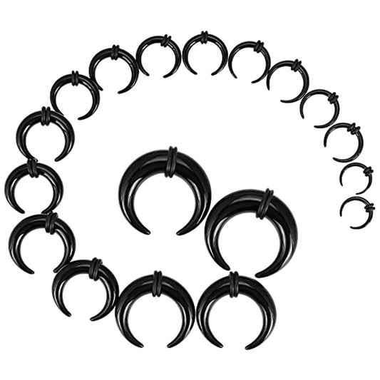 Acrylic C Shape Taper Gauges (18 pieces)