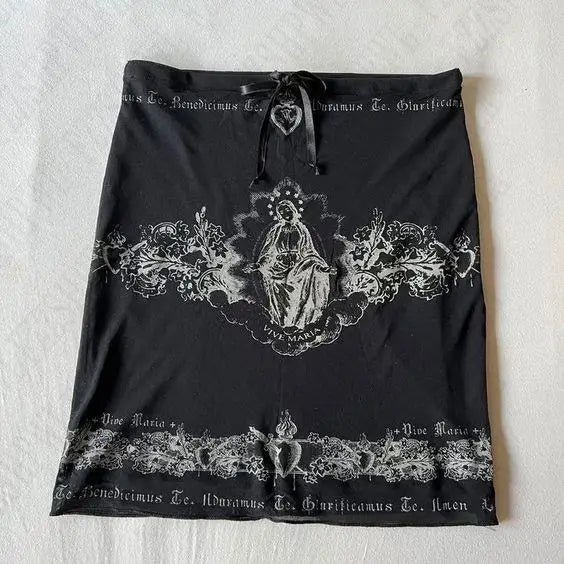 Ruffle Skull Skirt