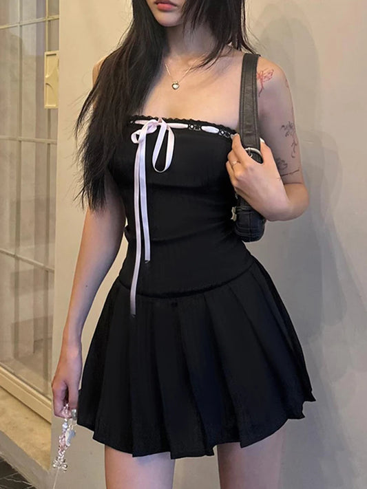 Ribbon Strapless Dress