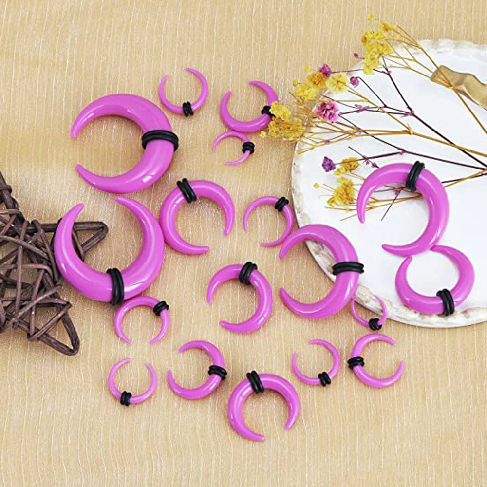 Acrylic C Shape Taper Gauges (18 pieces)