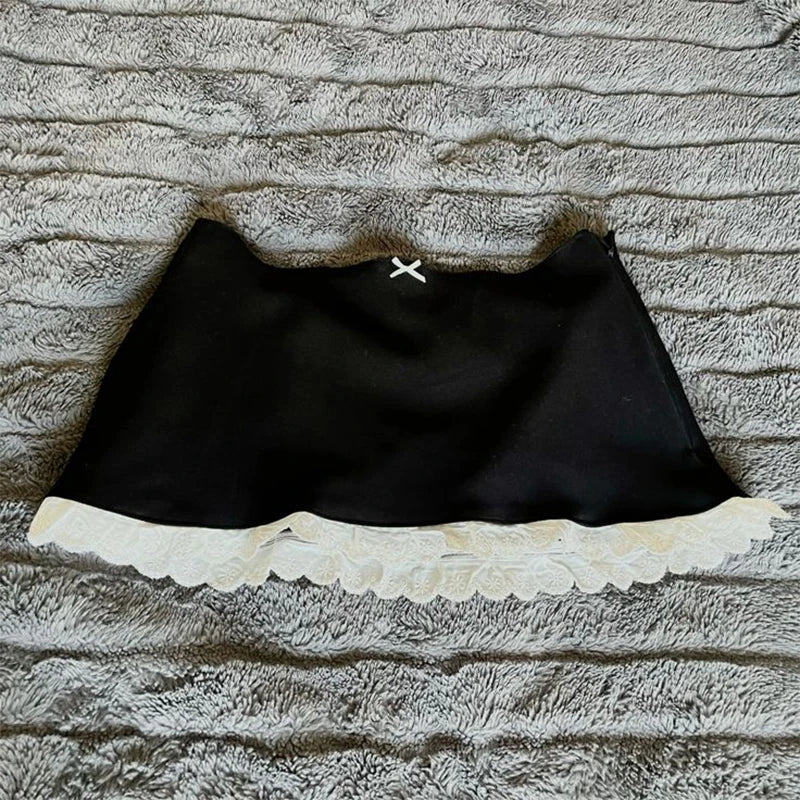 Ruffle Skull Skirt