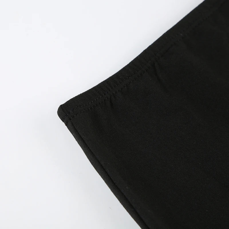 Black Lace Trim Mini Skirt
