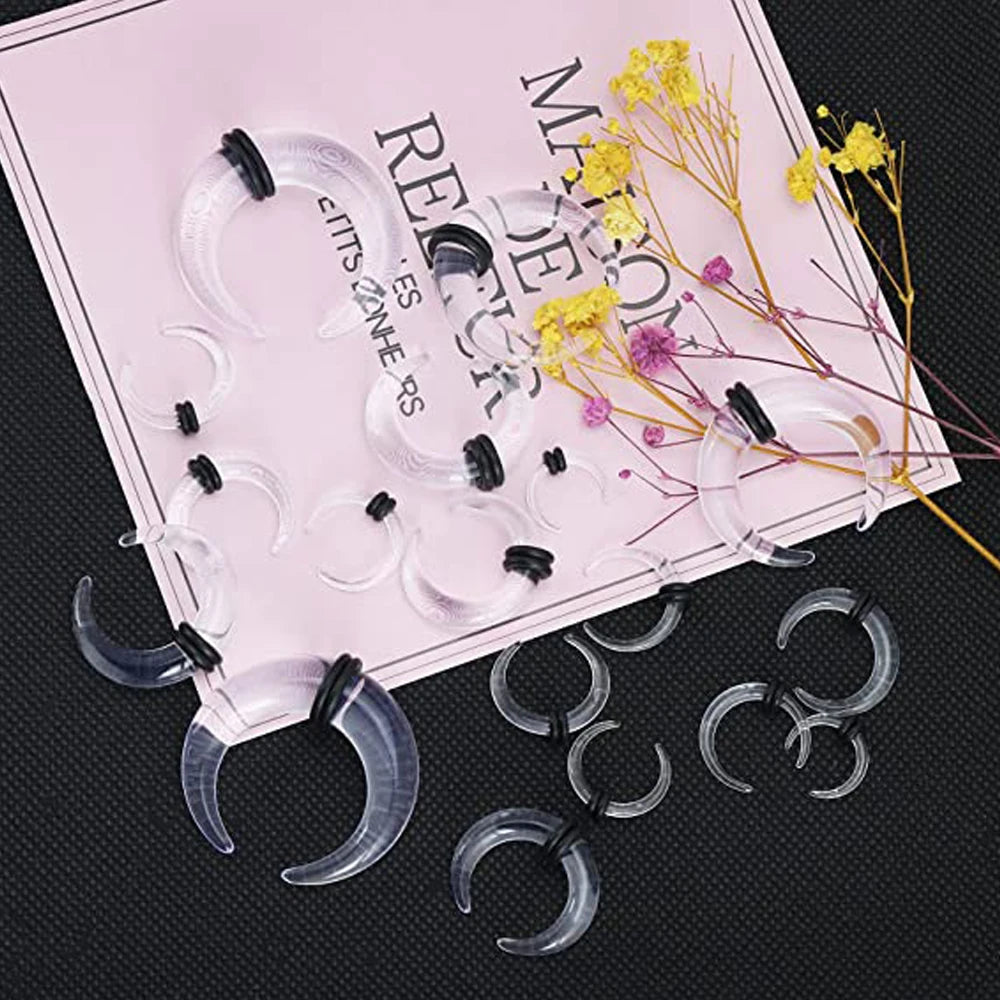 Acrylic C Shape Taper Gauges (18 pieces)