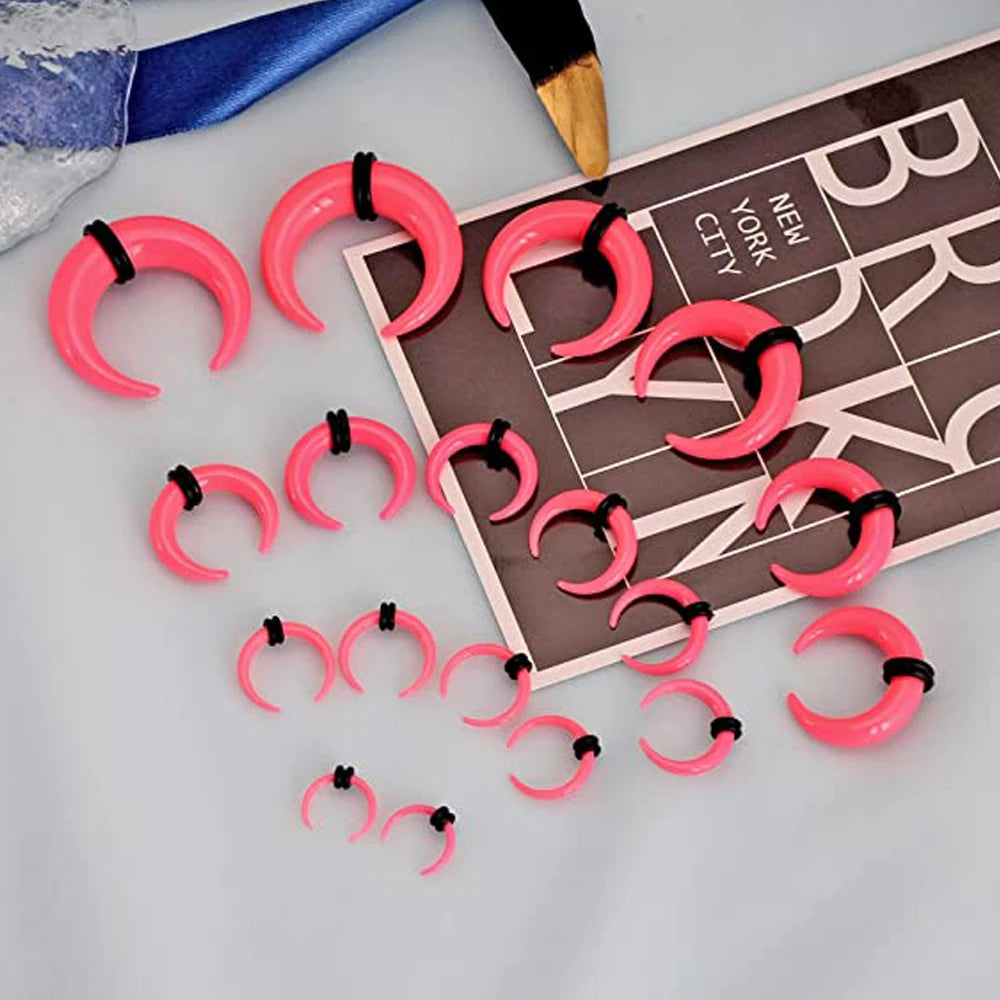 Acrylic C Shape Taper Gauges (18 pieces)